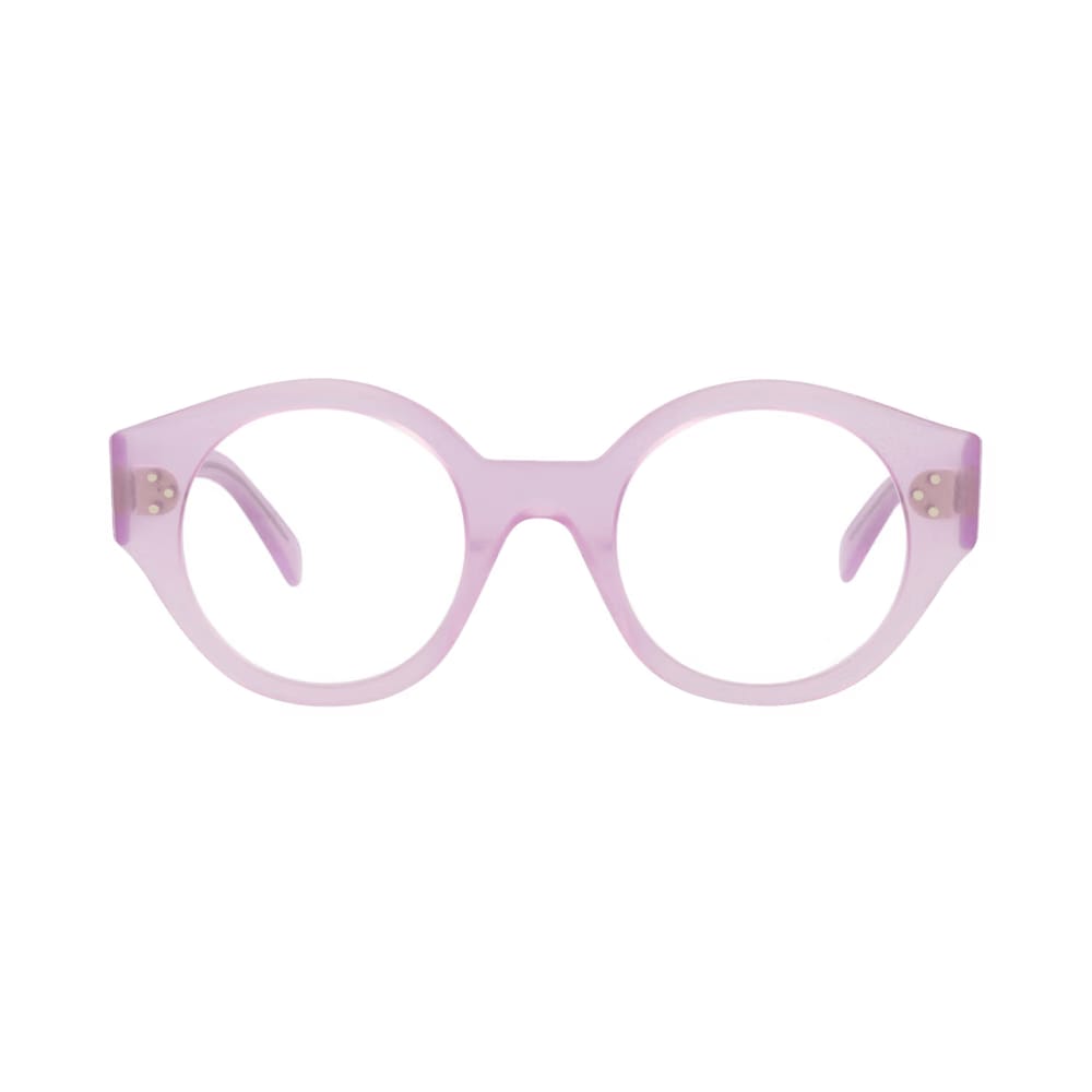 CELINE Round Optical Glasses Lilac/Transparent