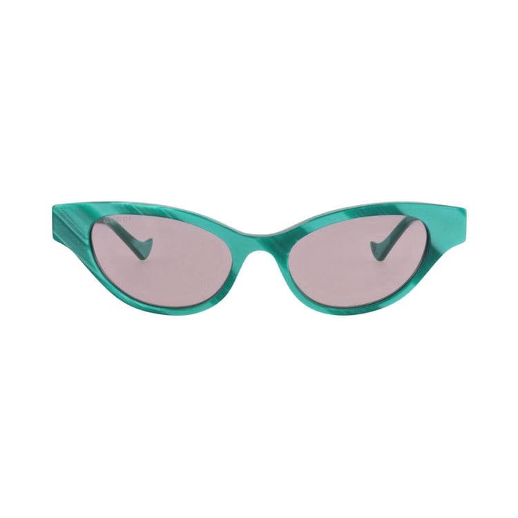 Gucci Cat Eye-Frame Recycled Acetate Sunglasses Green Violet
