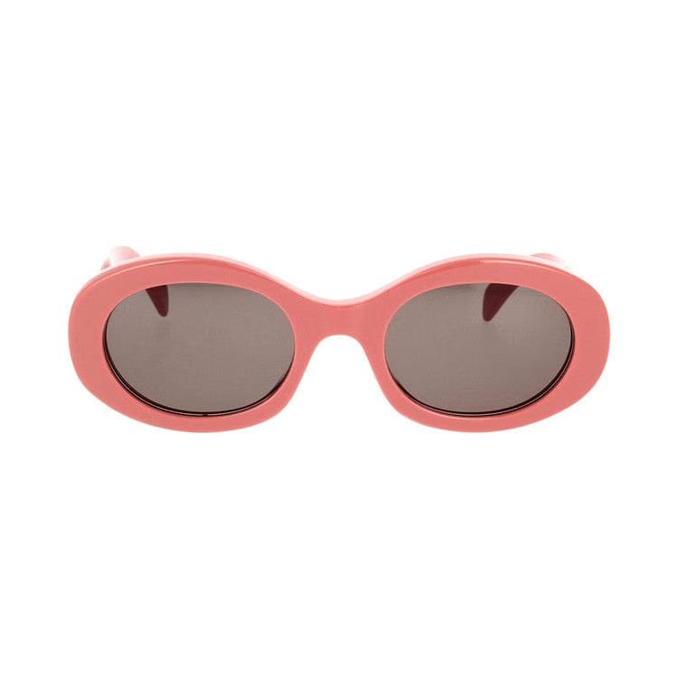 CELINE Oval Sunglasses Shiny Pink/Smoke