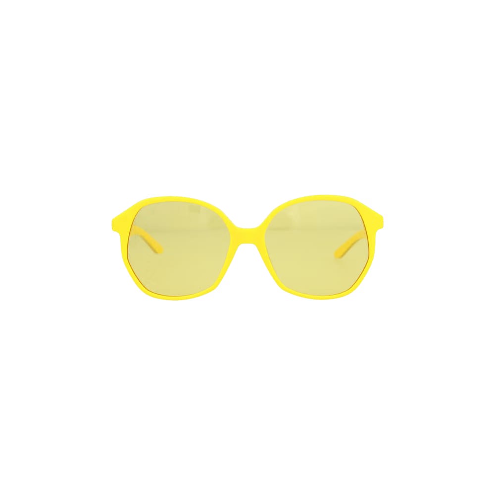 Balenciaga Round Frame Acetate Sunglasses Yellow