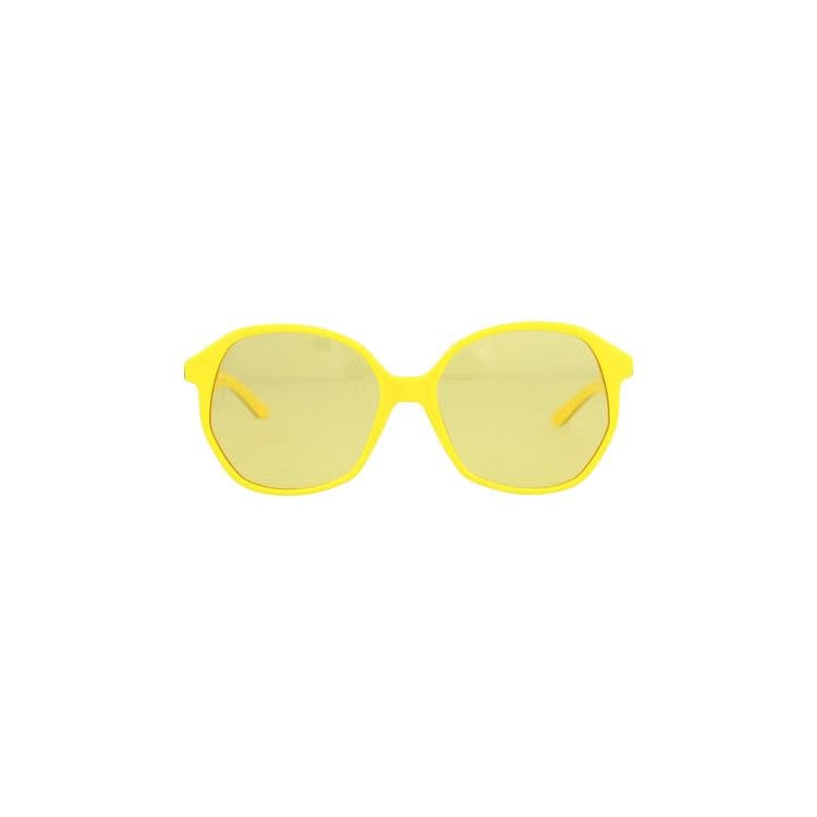 Balenciaga Round Frame Acetate Sunglasses Yellow