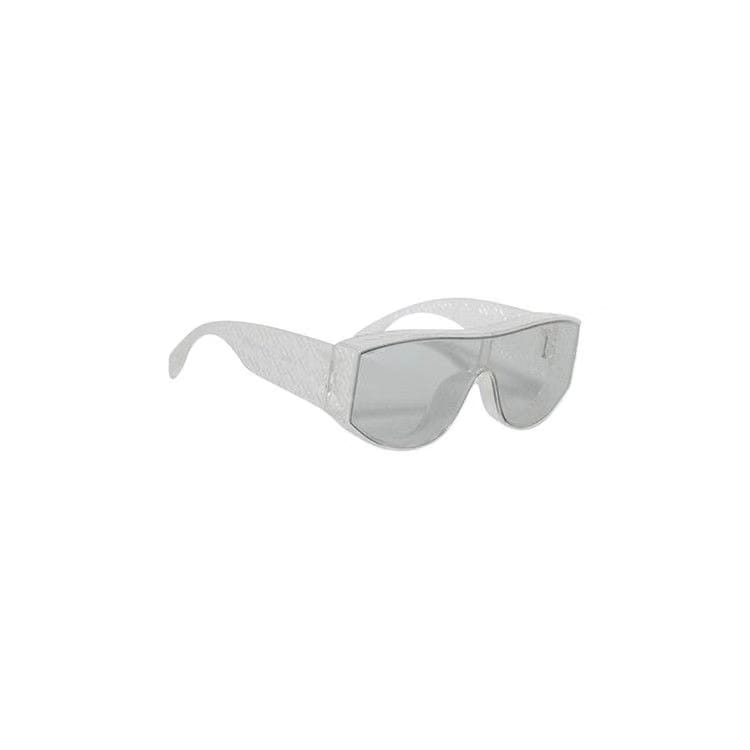 Fendi Lab Shield Sunglasses Crystal/Smoke Mirror