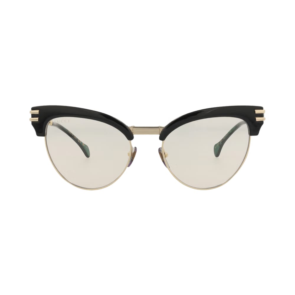 Gucci Cat Eye Injection Sunglasses Black/Gold/Yellow