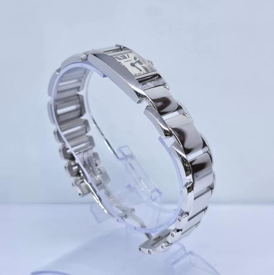 Cartier Tank Tankissime Full White Gold with Silver Roman Dial