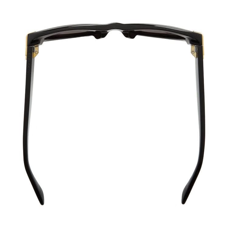 Bottega Veneta Mitre Oval Sunglasses Black/Grey