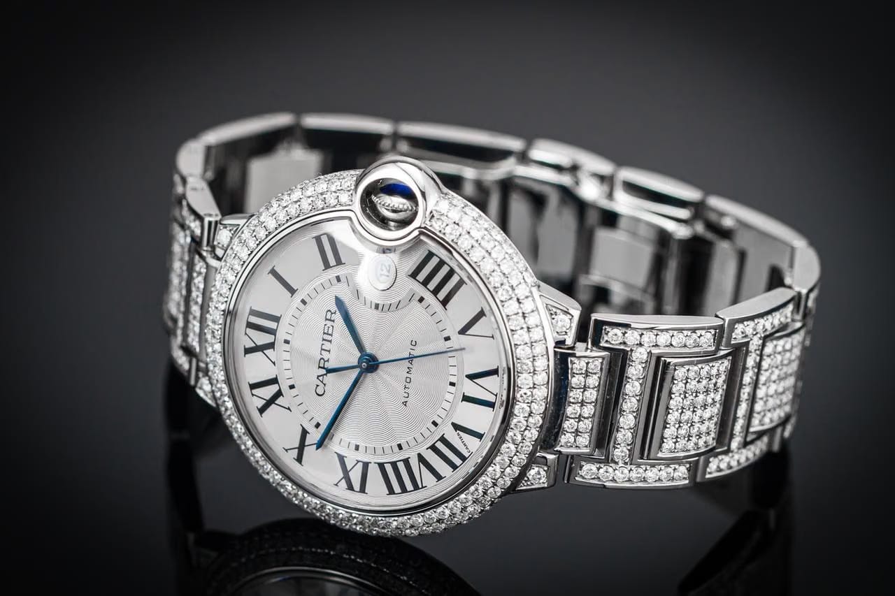 Cartier Ballon Bleu 42mm FULL ICED 42mm