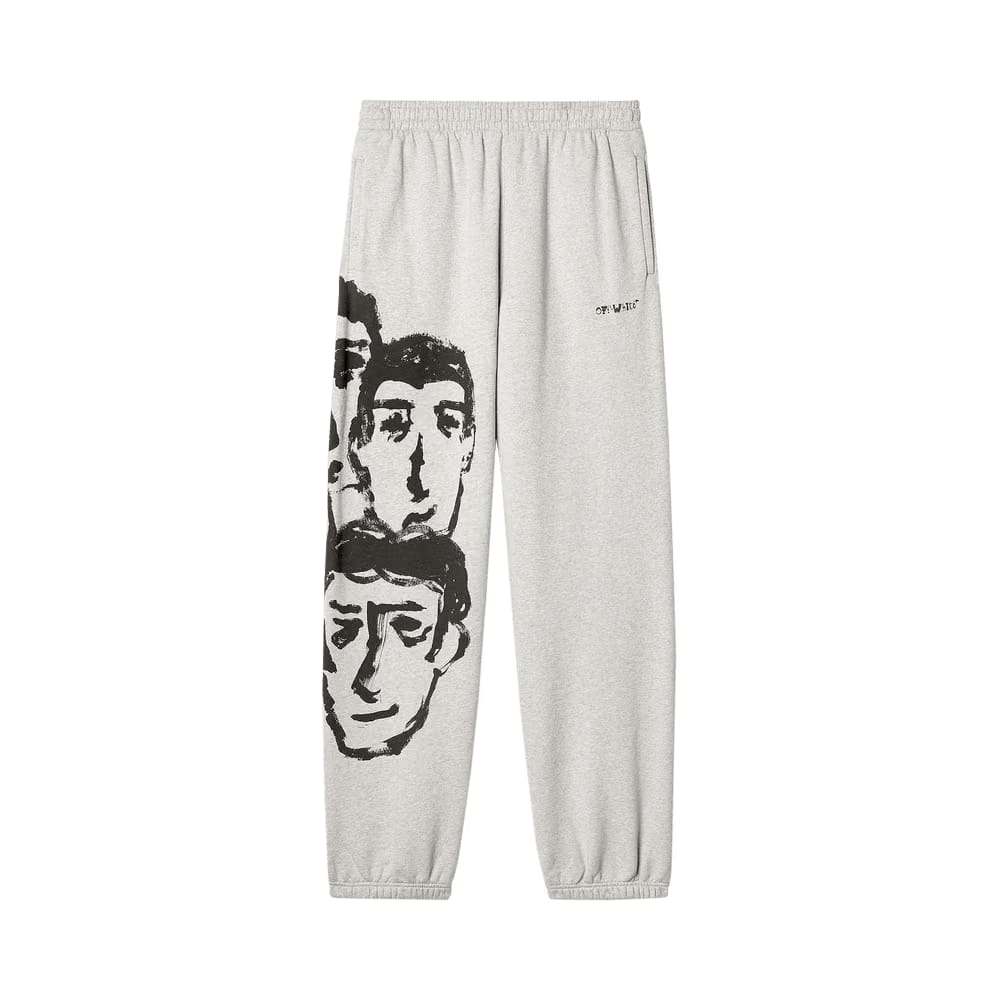 Off-White Faces Slim Sweatpants Grey/Black