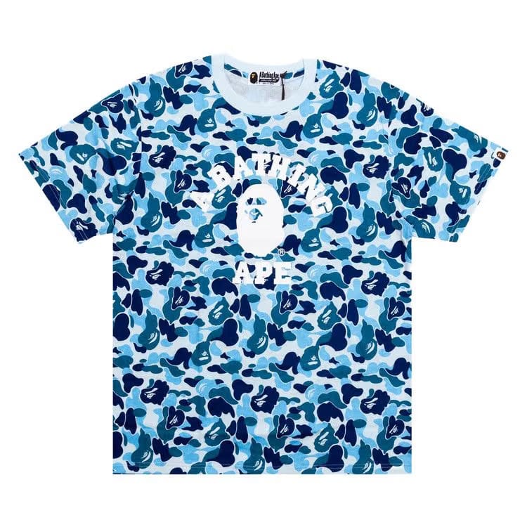 BAPE ABC Camo College T-Shirt Blue
