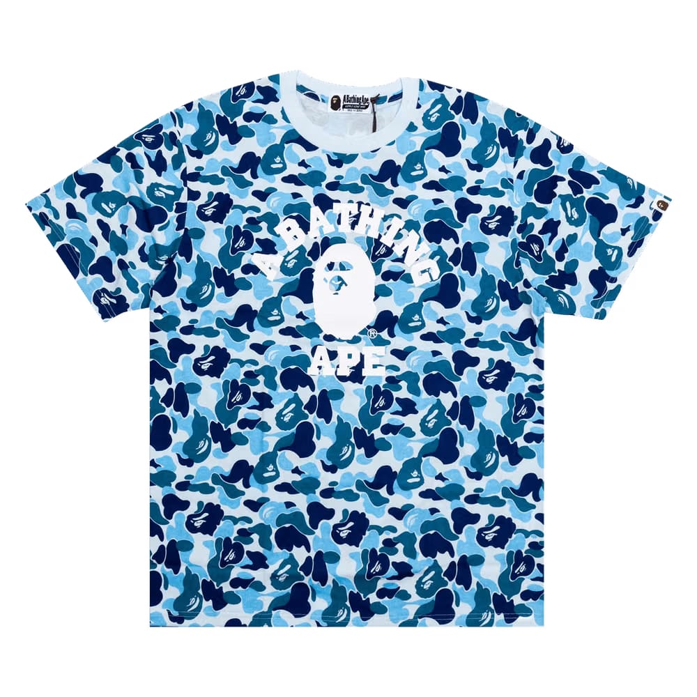 BAPE ABC Camo College T-Shirt Blue