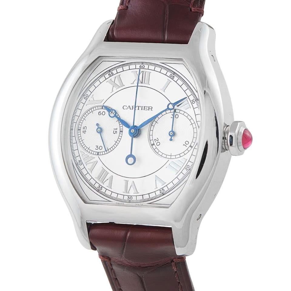 Cartier Tortue Privé Tortue Platinum Watch whto0008