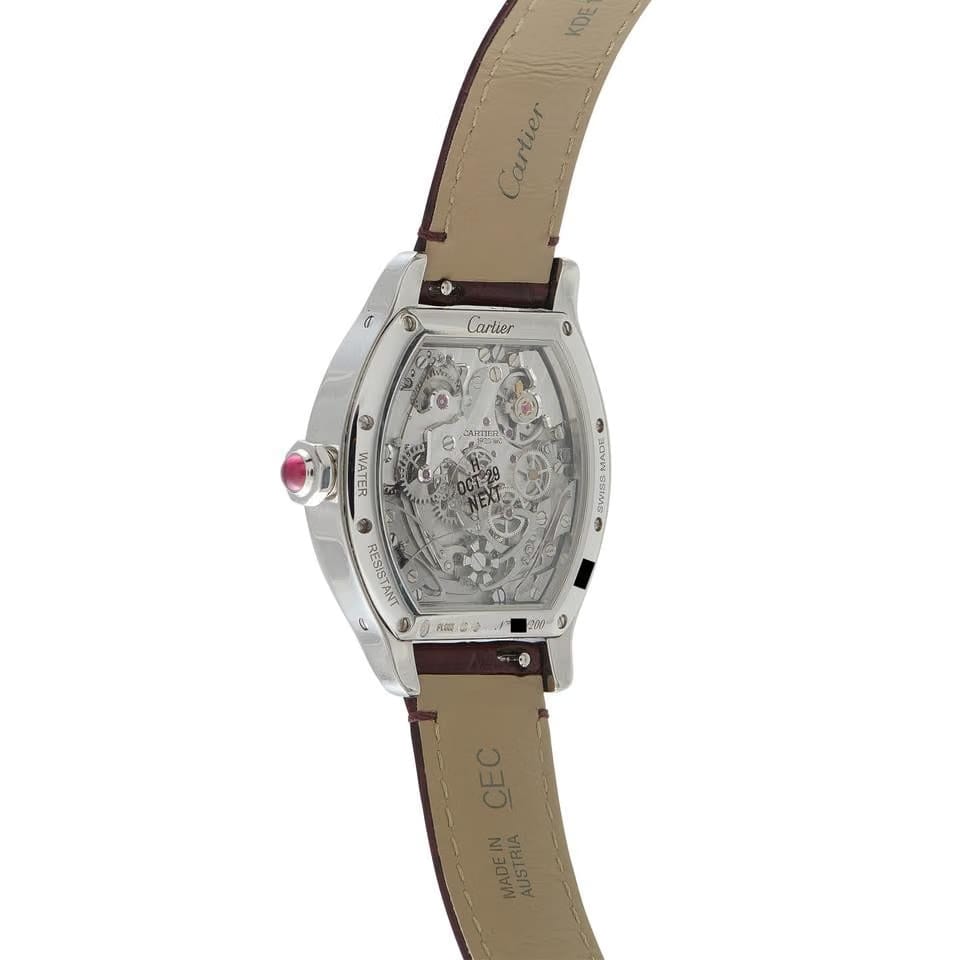 Cartier Tortue Privé Tortue Platinum Watch whto0008