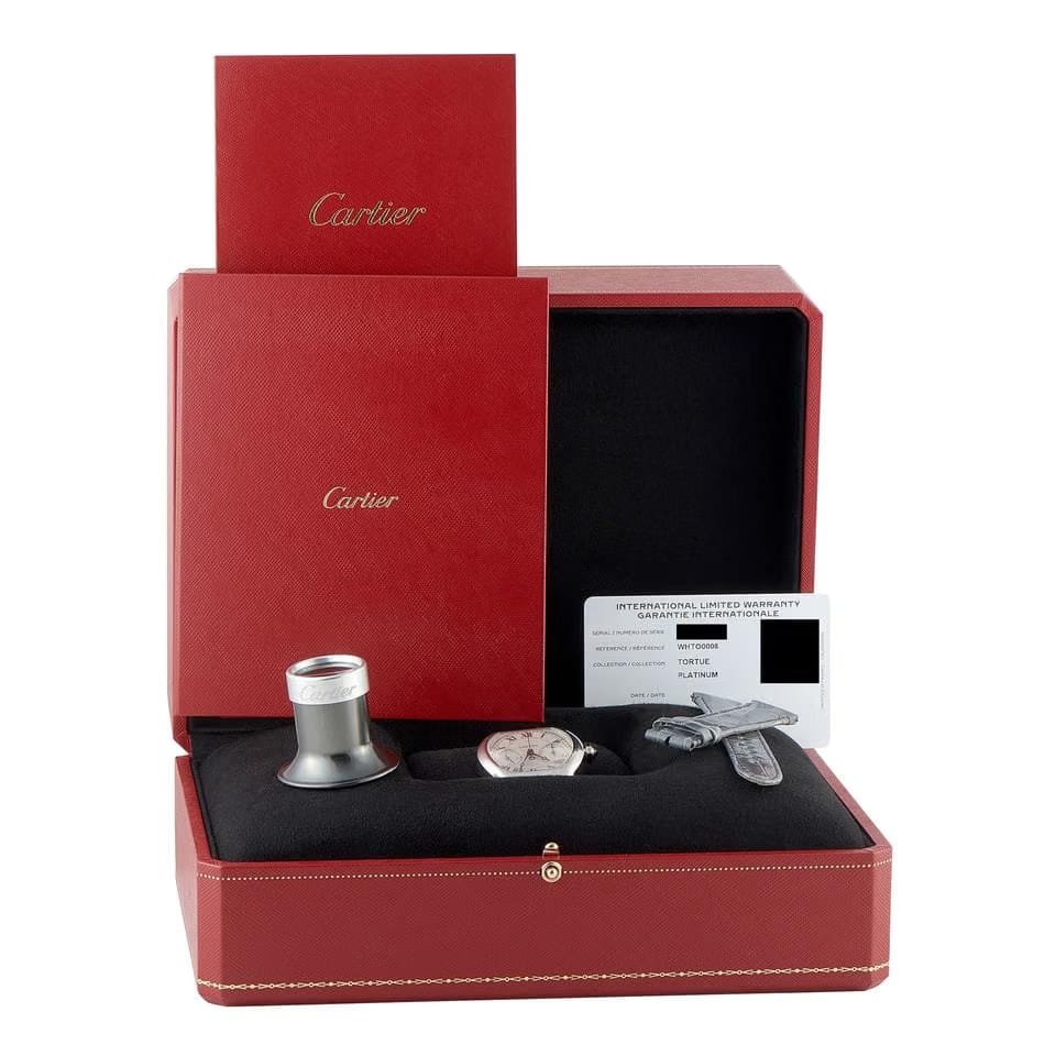 Cartier Tortue Privé Tortue Platinum Watch whto0008