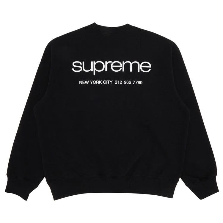 Supreme NYC Crewneck Black