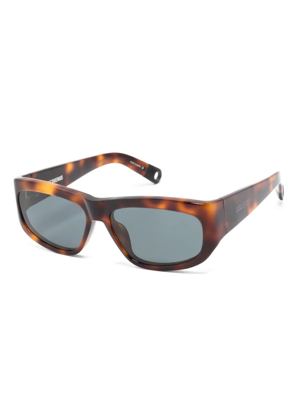 Jacquemus Pilota Sunglasses Tortoise Shell/Matte Black/Grey