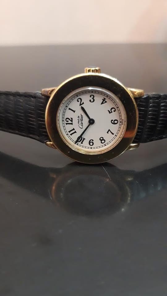 Cartier Must De Cartier Ronde Cartier ronde 27mm ref 1801 gold plated