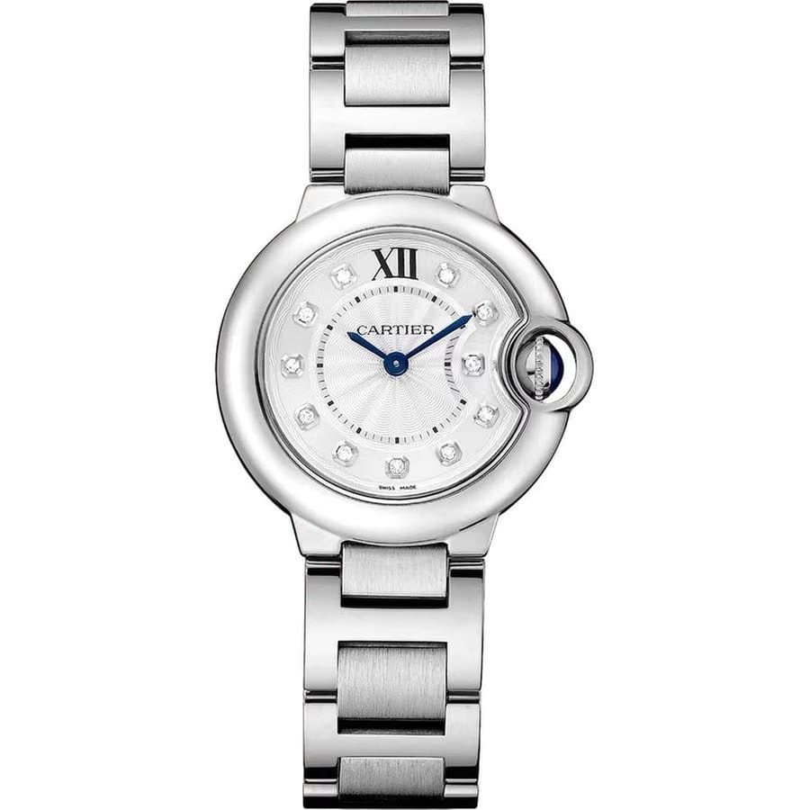 Cartier BB Diamond Dial 28mm W4 BB0029 Stainless Steel