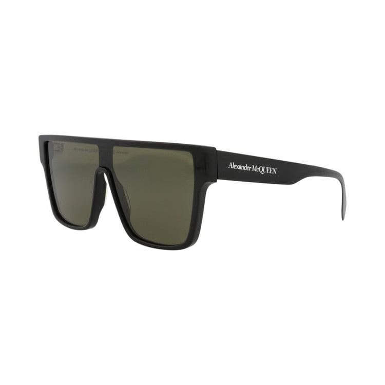Alexander McQueen Aviator-Frame Acetate Sunglasses Black Green