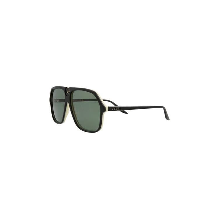Gucci Aviator Sunglasses Black/Green