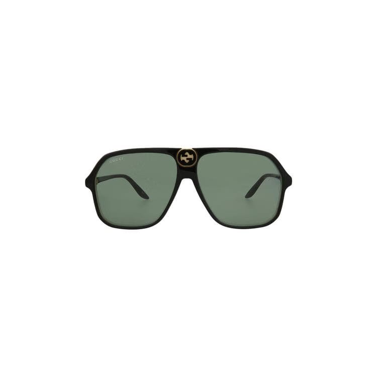 Gucci Aviator Sunglasses Black/Green