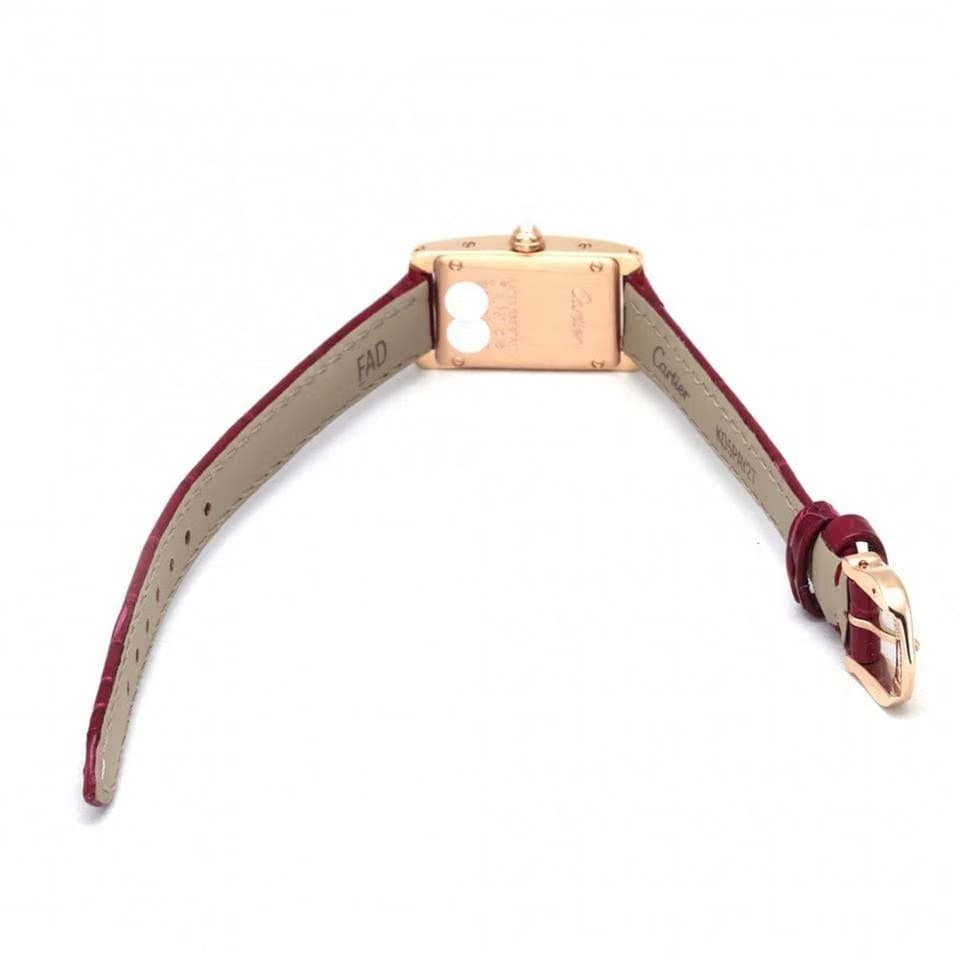 Cartier Wjta0026 Quartz Rose Gold New
