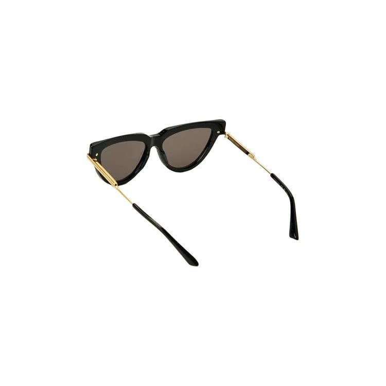 Bottega Veneta Cat Eye Sunglasses Black/Gold