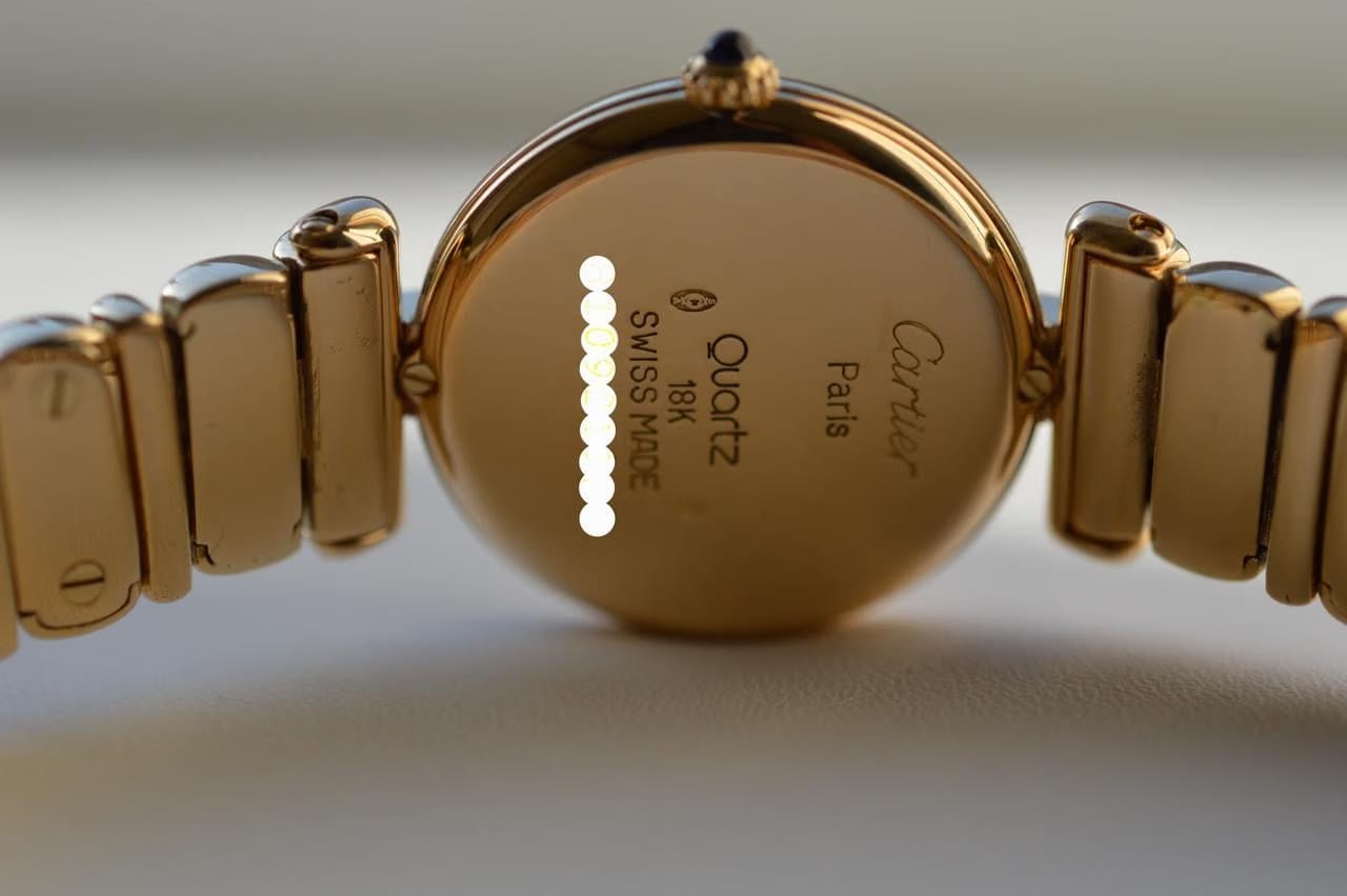 Cartier Colisée 18 K Yellow Gold Quartz Full Set NOS