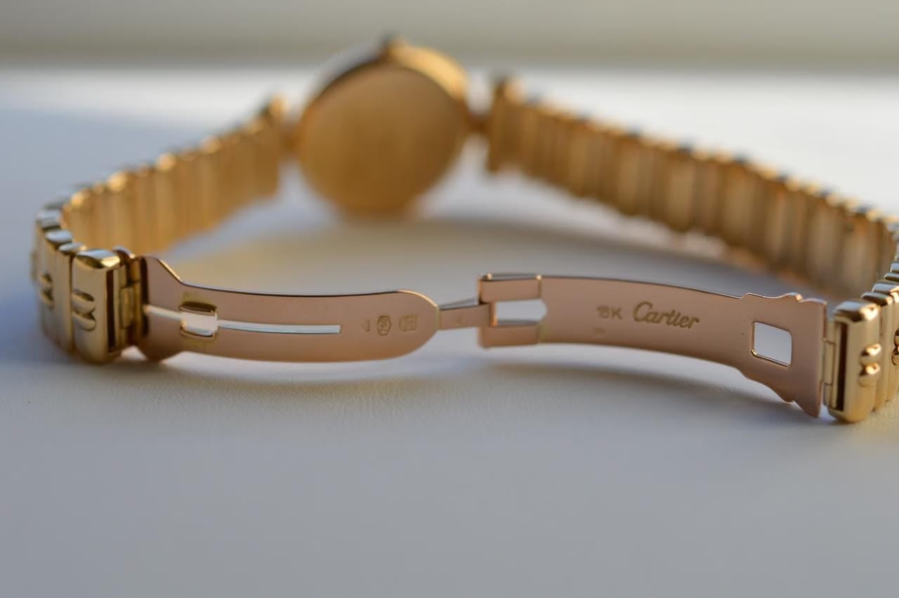Cartier Colisée 18 K Yellow Gold Quartz Full Set NOS