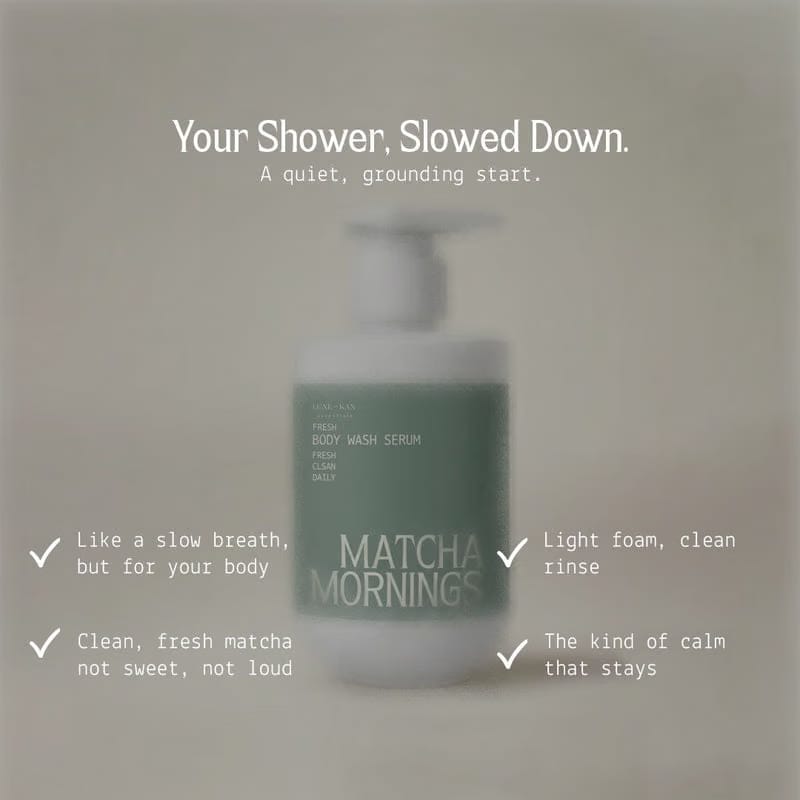 LBK Essentials Matcha Mornings Body Wash Serum 250ml