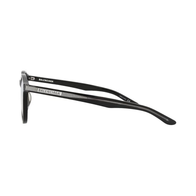 Balenciaga Round-Frame Acetate Optical Frames Black Transparent