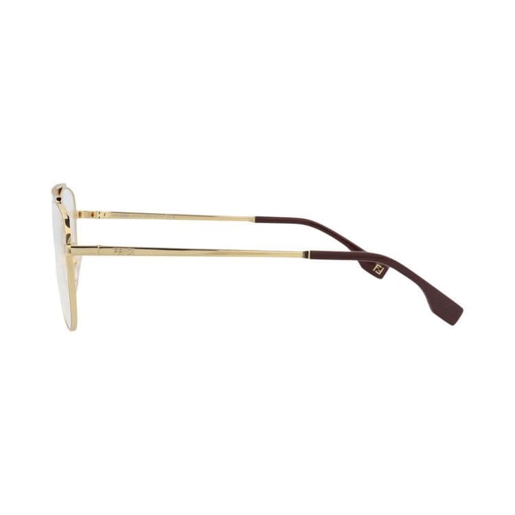 Fendi Aviator Optical Glasses Gold/Transparent