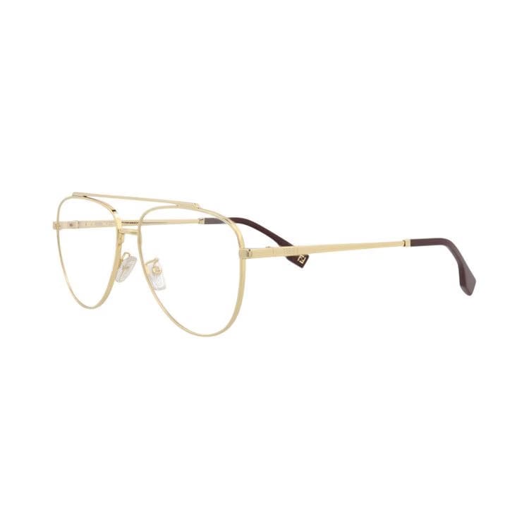 Fendi Aviator Optical Glasses Gold/Transparent