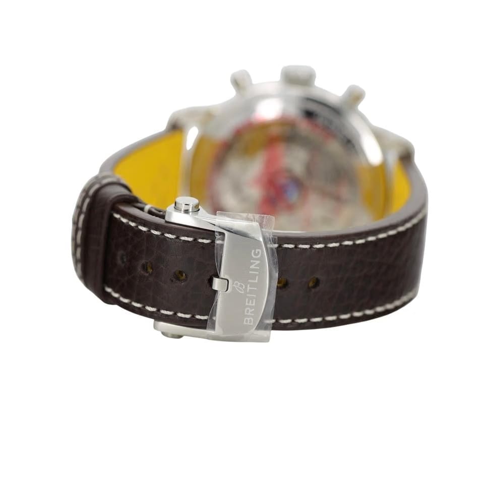 Breitling Top Time B01 Shelby Cobra Blue Dial Leather Band AB01763 A1 C1 X1 1/4 second 30 minutes