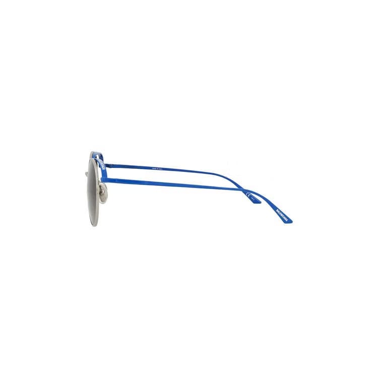 Balenciaga Round Frame Metal Sunglasses Silver