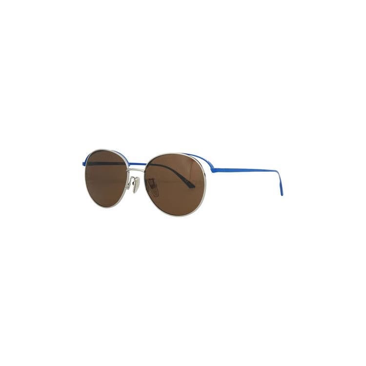 Balenciaga Round Frame Metal Sunglasses Silver