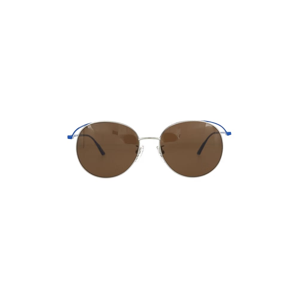 Balenciaga Round Frame Metal Sunglasses Silver