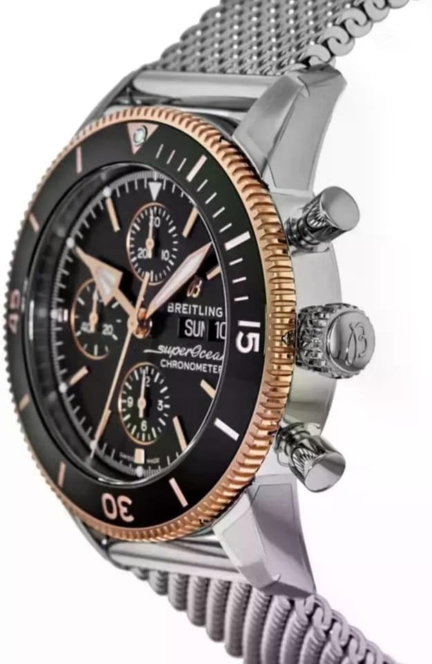 Breitling Superocean Heritage II 44mm Black Dial Stainless Steel Men's Watch U13313121 B1 A1 Complete Full Set