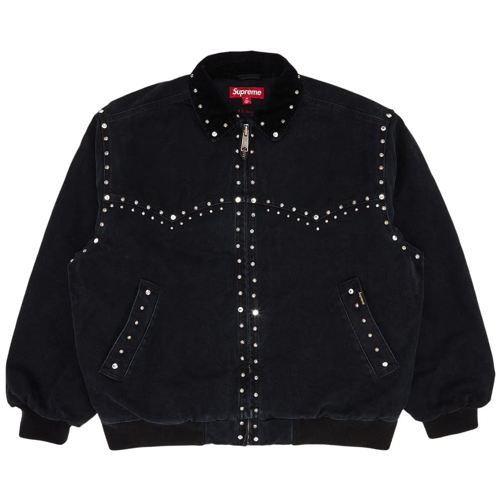 Supreme x b.b. Simon Studded Work Jacket Black