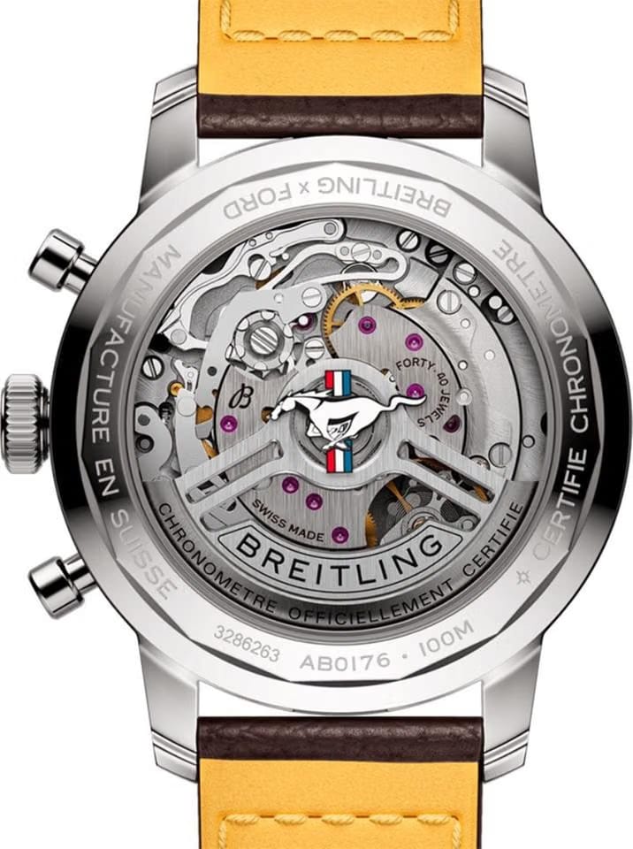 Breitling Top Time B01 Ford Mustang Automatic Men's Watch AB01762 A1 L1 X1 Complete Set