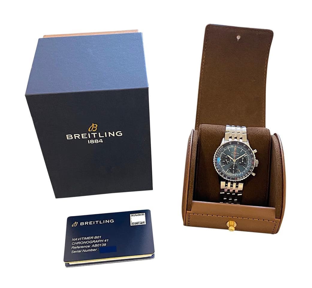 Breitling Navitimer 1 B01 Chronograph41mm Blue Dial 2022 Box & Card