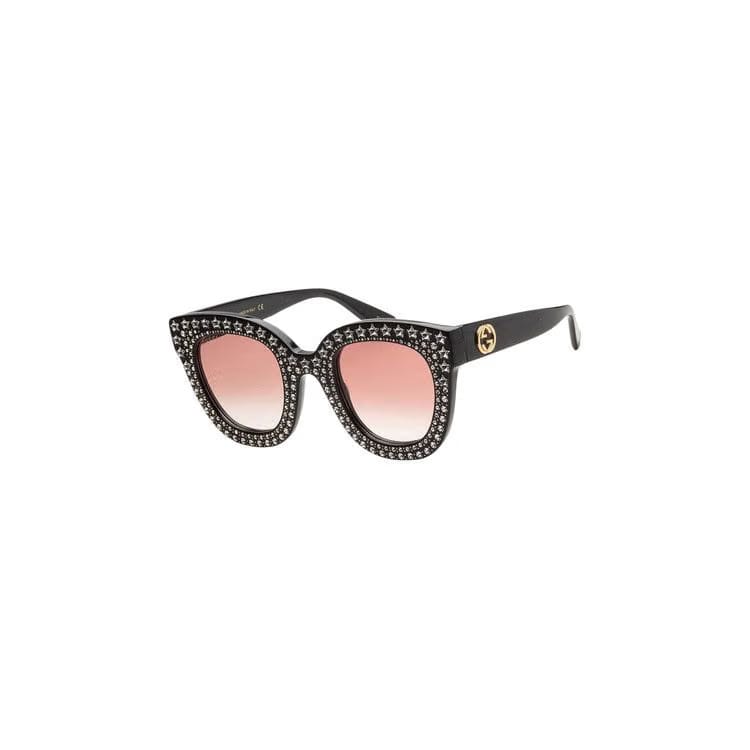 Gucci Cat Eye Sunglasses Shiny Black