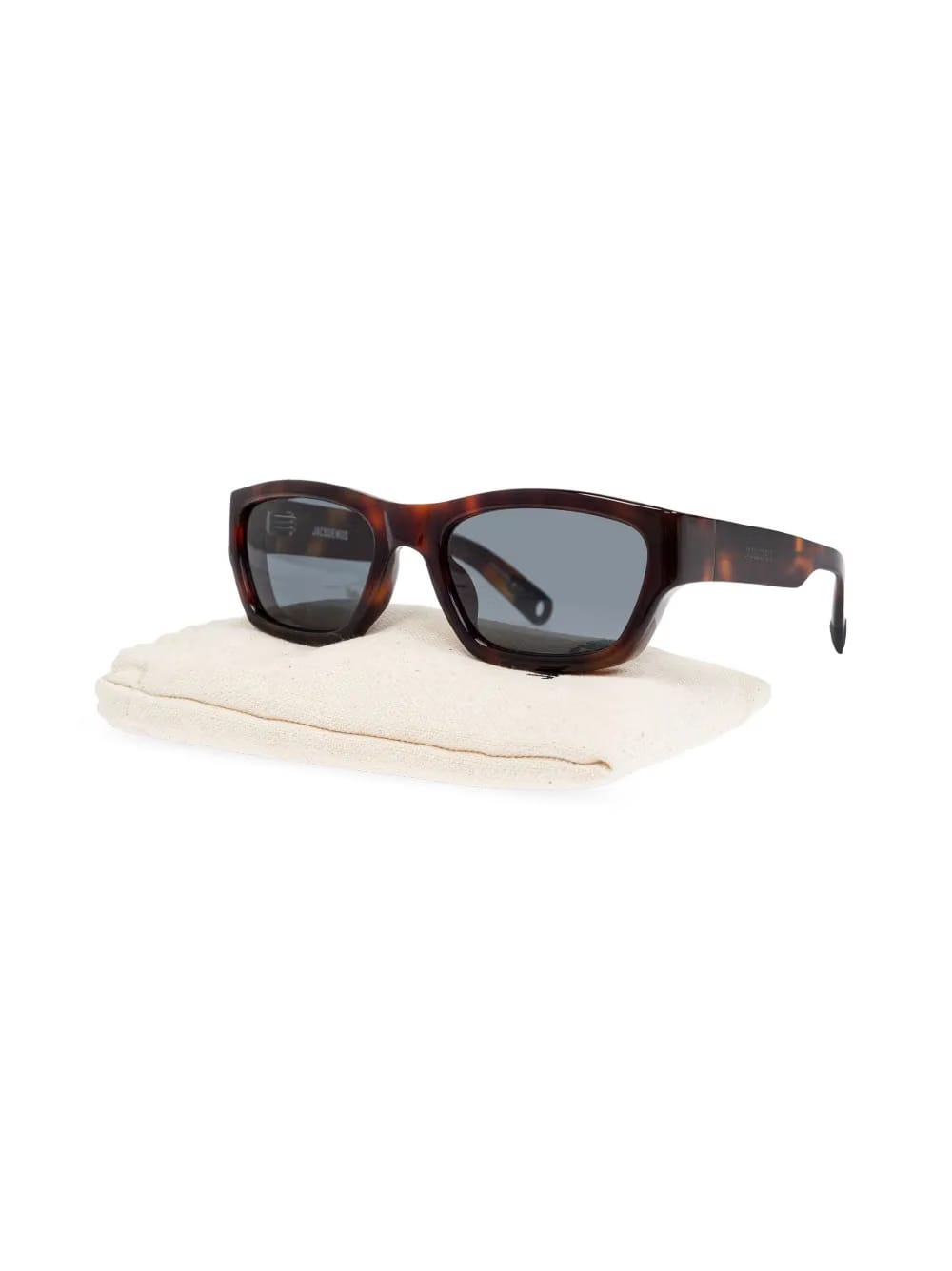 Jacquemus Meridiano Sunglasses Tortoise Shell/Matte Black/Grey