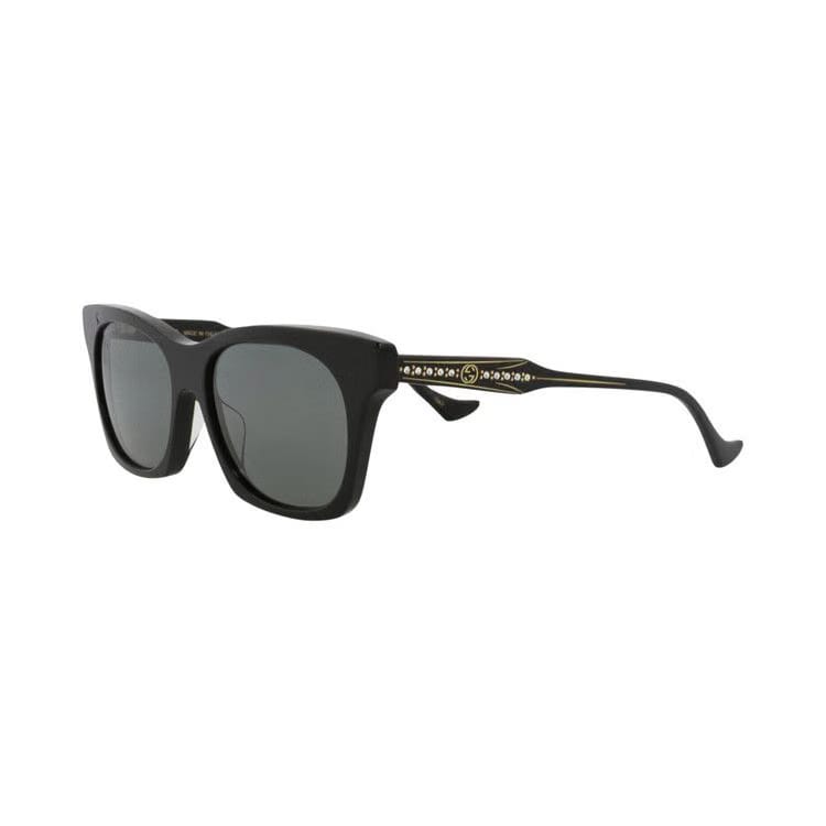 Gucci Cat Eye-Frame Recycled Acetate Sunglasses Black Grey