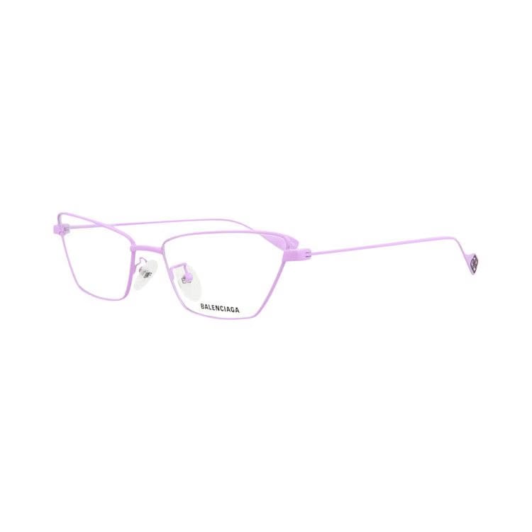 Balenciaga Cat Eye-Frame Metal Optical Frames Violet Transparent