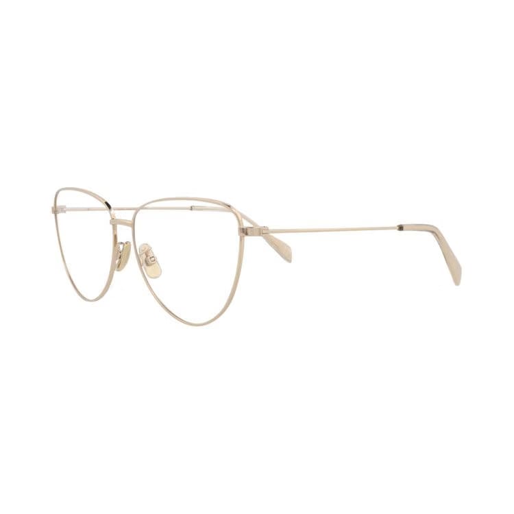 CELINE Cat Eye Optical Glasses Gold/Transparent