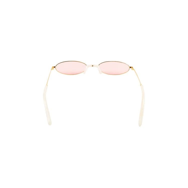 Kenzo Oval Thin Wire Sunglasses Pink