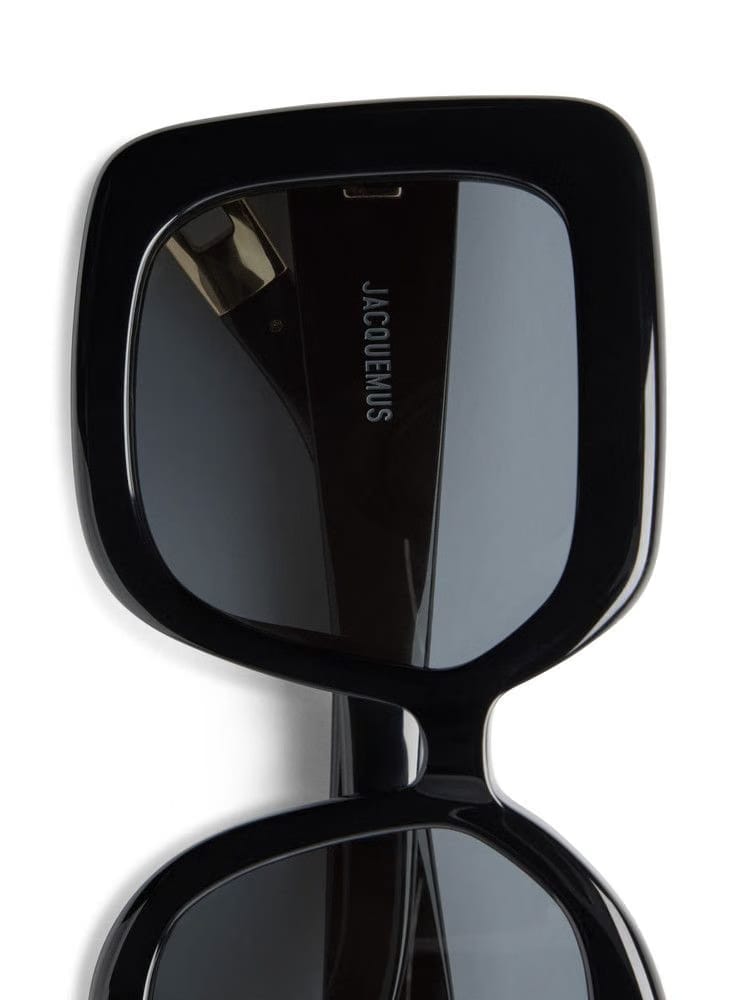 Jacquemus Square Round Sunglasses Black