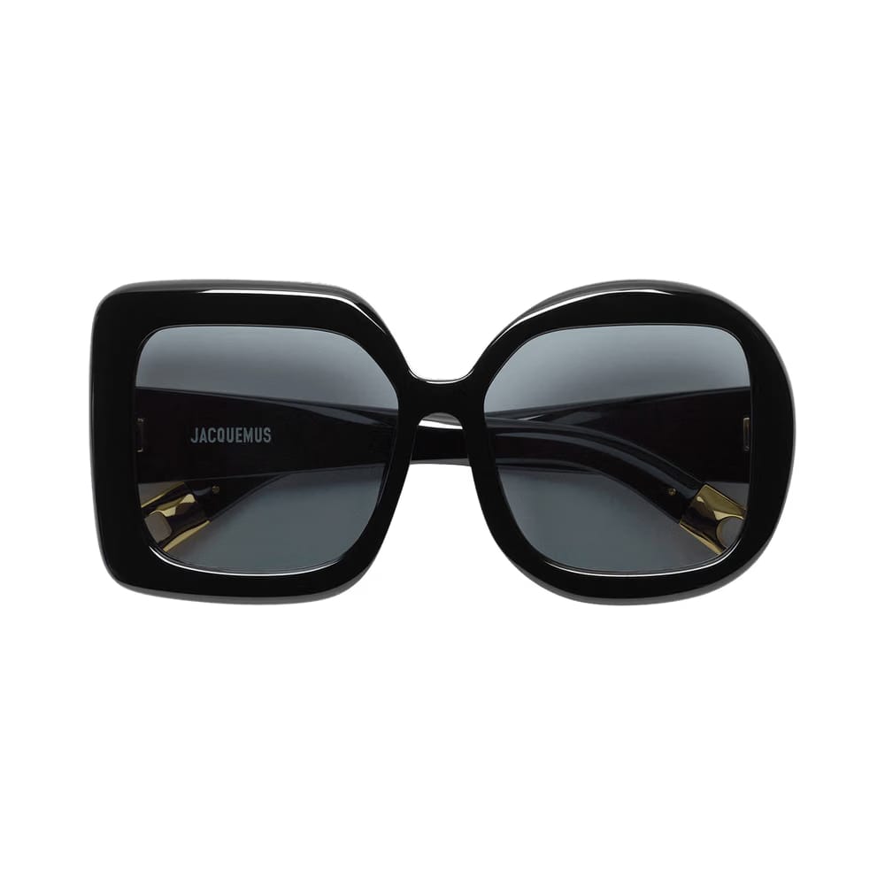 Jacquemus Square Round Sunglasses Black