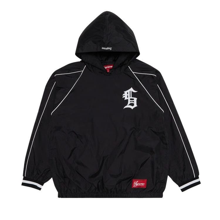 Supreme Hooded Warm Up Pullover Black