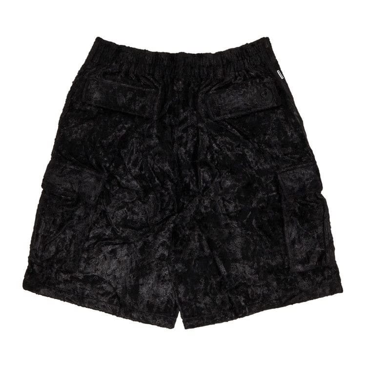 Supreme x Goodenough Crushed Rayon Pile Cargo Shorts Black