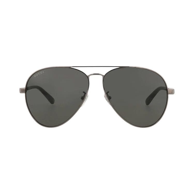 Gucci Aviator Sunglasses Ruthenium/Black/Grey